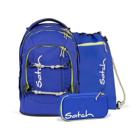 SATCH Schulrucksack pack Blue Climber Set