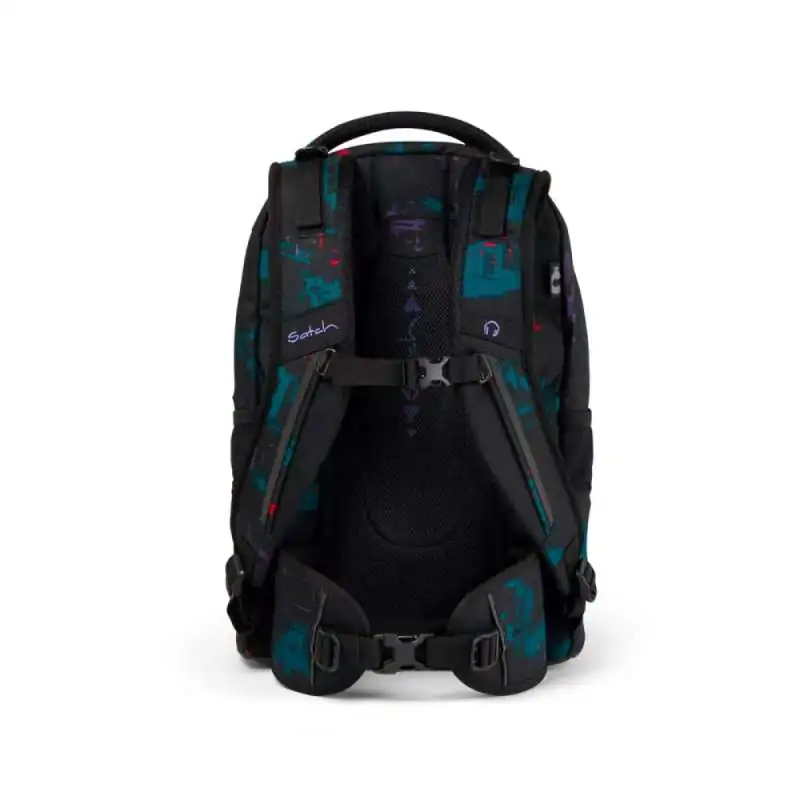 SATCH Schulrucksack pack - Night Vision hinten