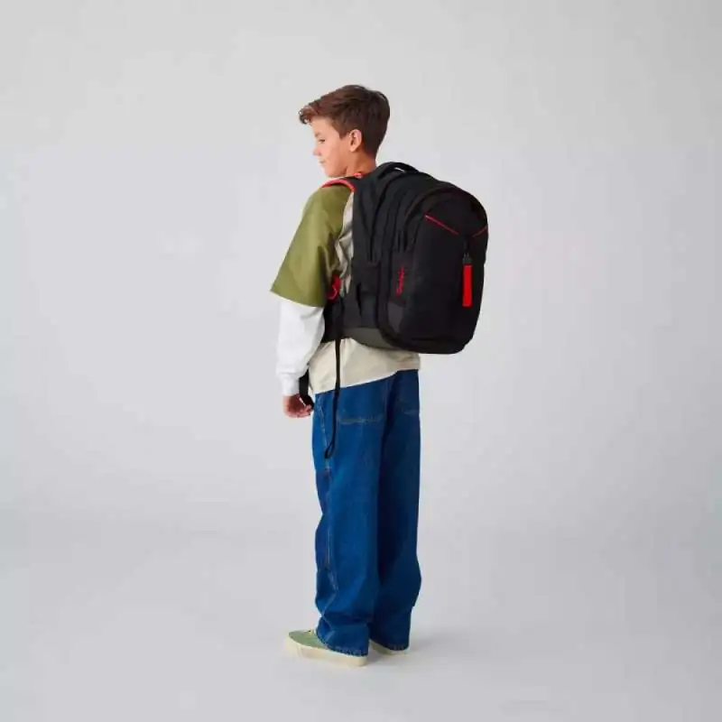 SATCH Schulrucksack match in verschiedenen Farben - Fire Phantom Junge hinten