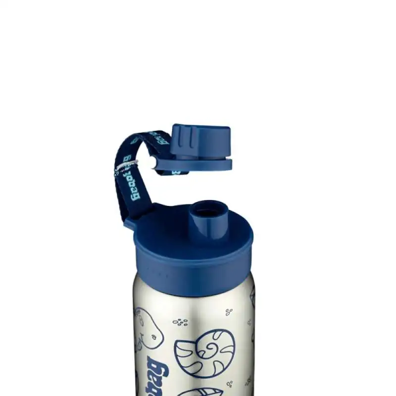 ERGOBAG Trinkflasche - Blau geöffnet
