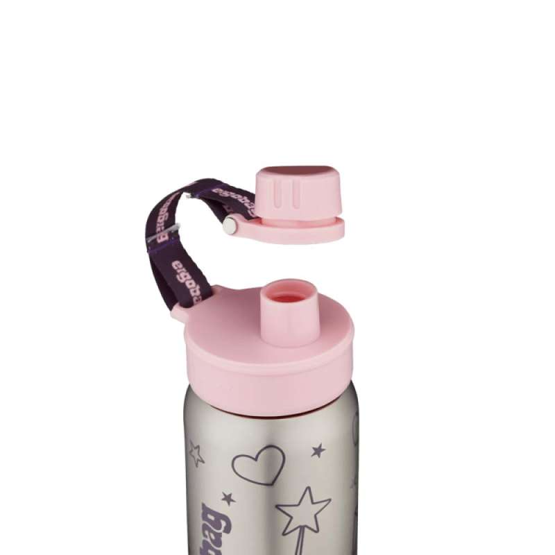 ERGOBAG Trinkflasche - Rosa geöffnet