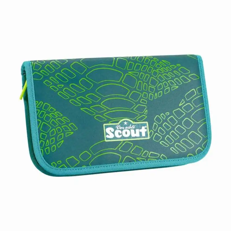 SCOUT Schulranzen Set Neo Exklusiv Superflash Lizard Mäppchen