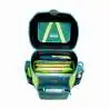 SCOUT Schulranzen Set Neo Exklusiv Superflash Lizard von oben offen