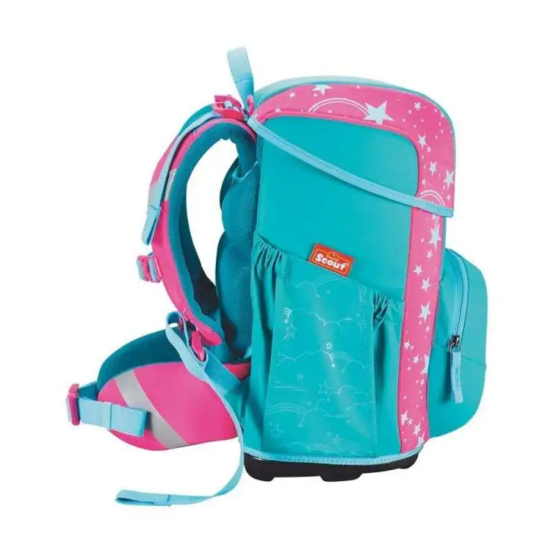 SCOUT Schulranzen Set Neo Exklusiv Superflash Extreme Unicorn seitlich links