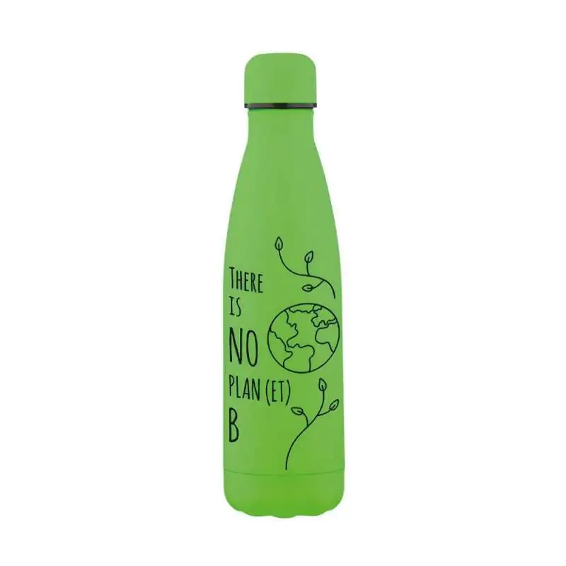 XANADOO Edelstahl Trinkflasche Neongrün Tattoo