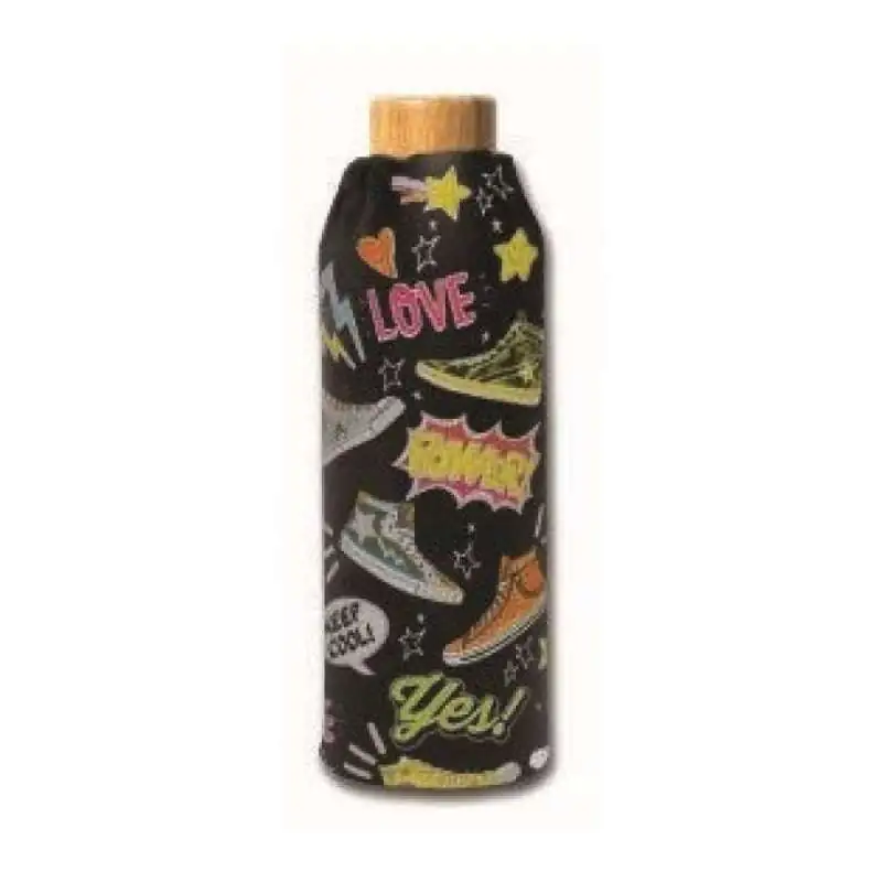 XANADOO Glas Trinkflasche Sneaker