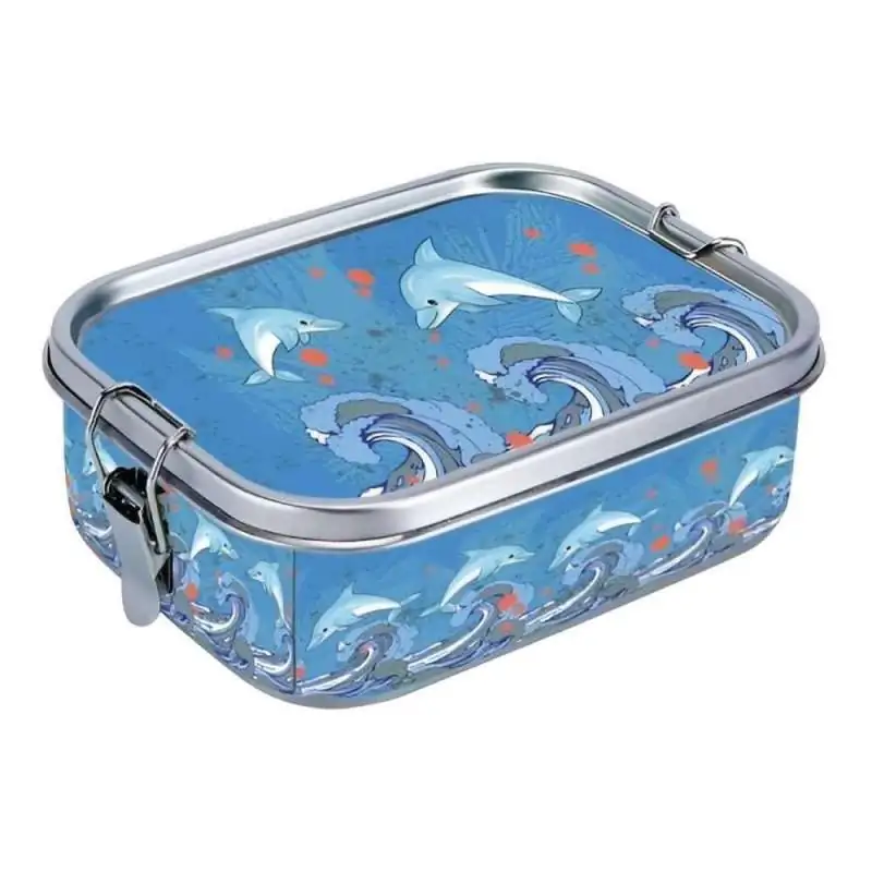 XANADOO Edelstahl Brotdose Delfin