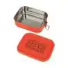 XANADOO Edelstahl Brotdose Neonorange Tattoo2