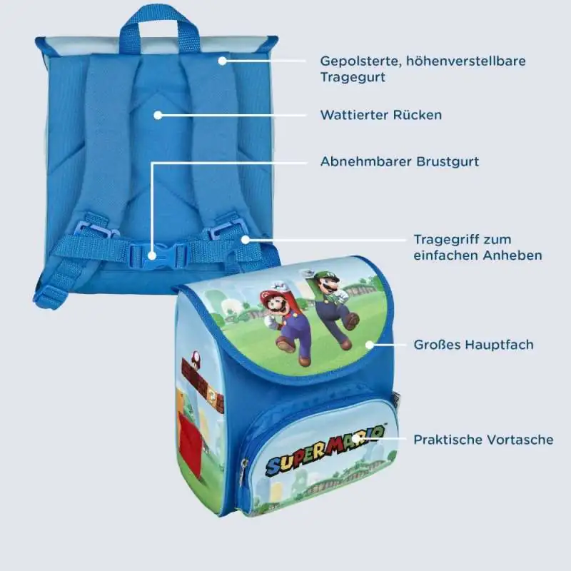 SCOOLI Vorschulranzen Cutie Super Mario Erklärung