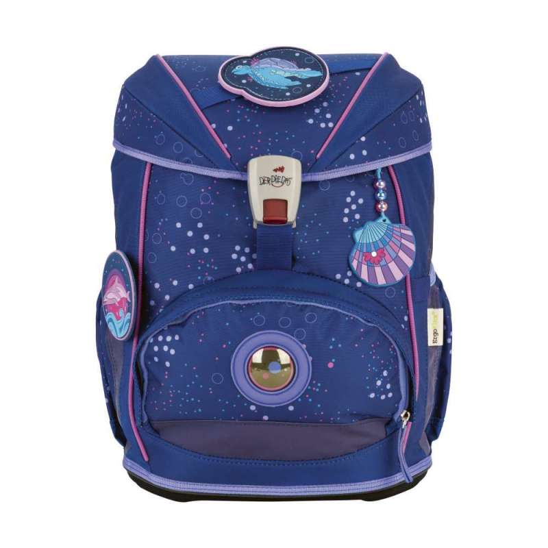 DERDIEDAS Schulrucksack ErgoFlex Set - 6 tlg. Deep Ocean Front
