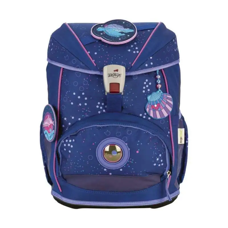 DERDIEDAS Schulrucksack ErgoFlex Set - 6 tlg. Deep Ocean Front
