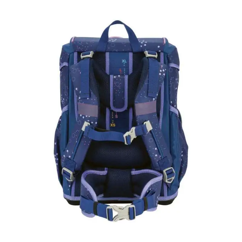 DERDIEDAS Schulrucksack ErgoFlex Set - 6 tlg. Deep Ocean Rückansicht Tragegurte