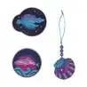 DERDIEDAS Schulrucksack ErgoFlex Set - 6 tlg. Deep Ocean Wechselbuttons