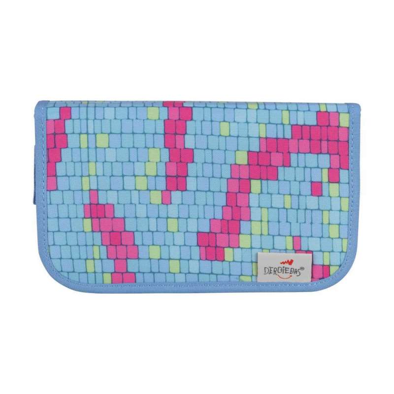 DERDIEDAS Schulrucksack ErgoFlex Set - 6 tlg. Schüleretui Happy Pixel Front