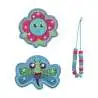 DERDIEDAS Schulrucksack ErgoFlex Set - 5 tlg. Happy Pixel Wechselbuttons