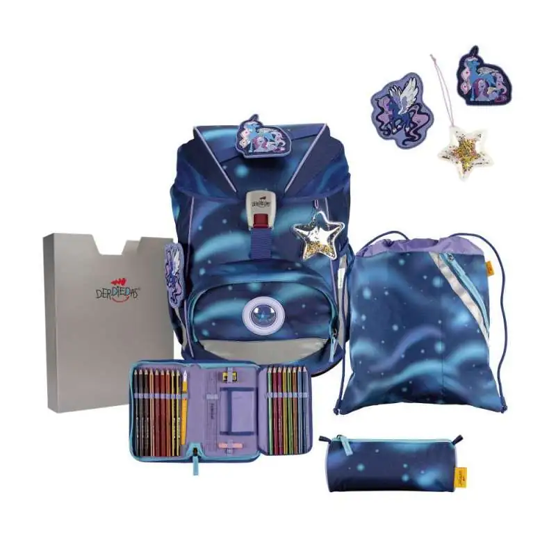 DERDIEDAS Schulrucksack ErgoFlex Set - 6 tlg. Set Luna