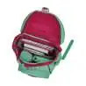 DERDIEDAS Schulrucksack ErgoFlex Set - 6 tlg. Peppermint Pony seitlich offen