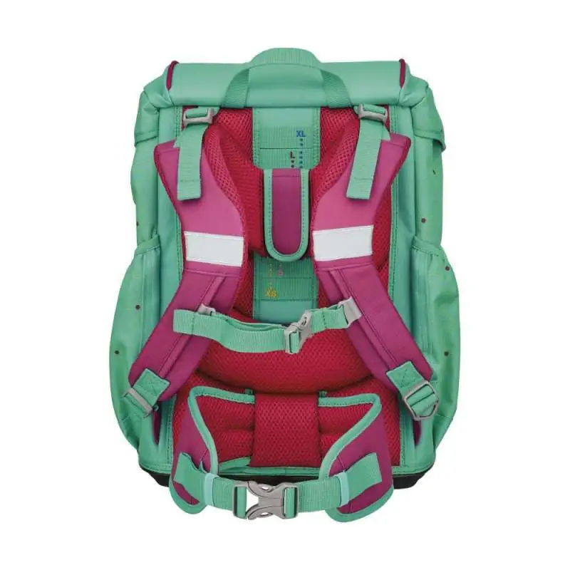 DERDIEDAS Schulrucksack ErgoFlex Set - 6 tlg. Peppermint Pony Rückansicht Tragegurte