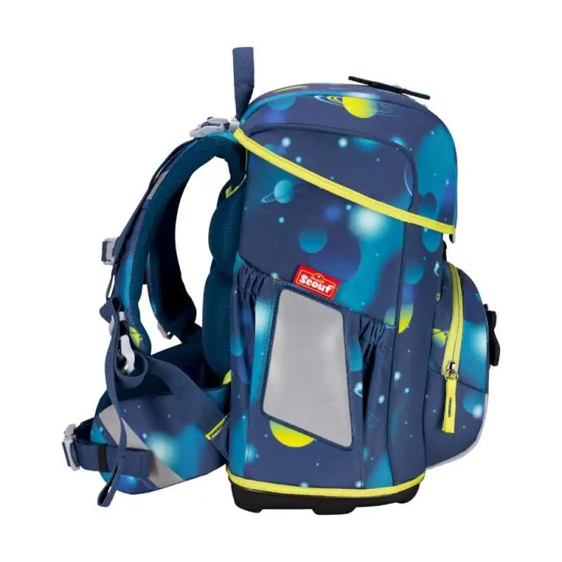 SCOUT Schulranzen Set Neo für Jungen Exklusiv LED Planets seitlich