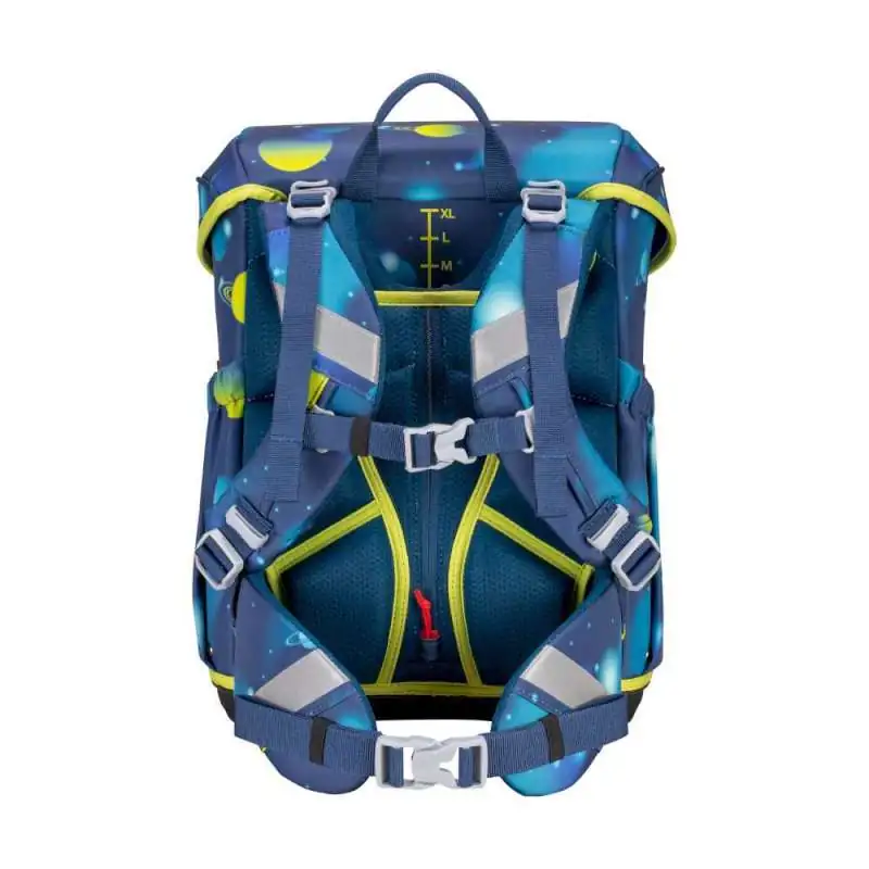 SCOUT Schulranzen Set Neo für Jungen Exklusiv LED Planets Rückseite