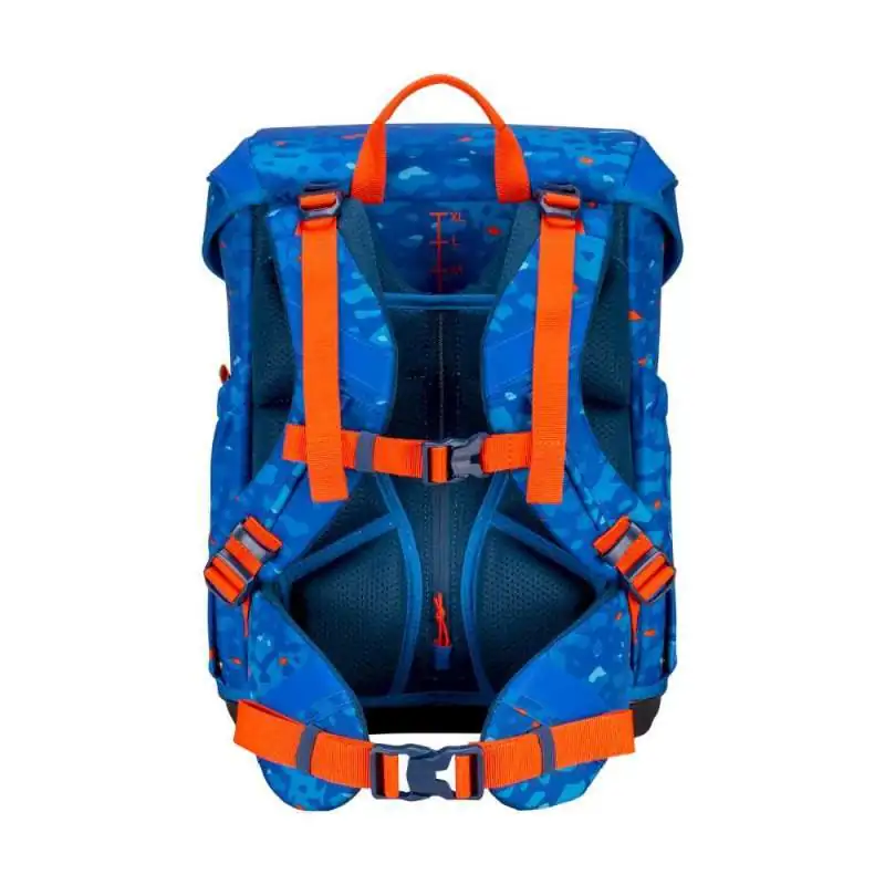 SCOUT Schulranzen Set Neo für Jungen Exklusiv Superflash Blue Dino Rückseite