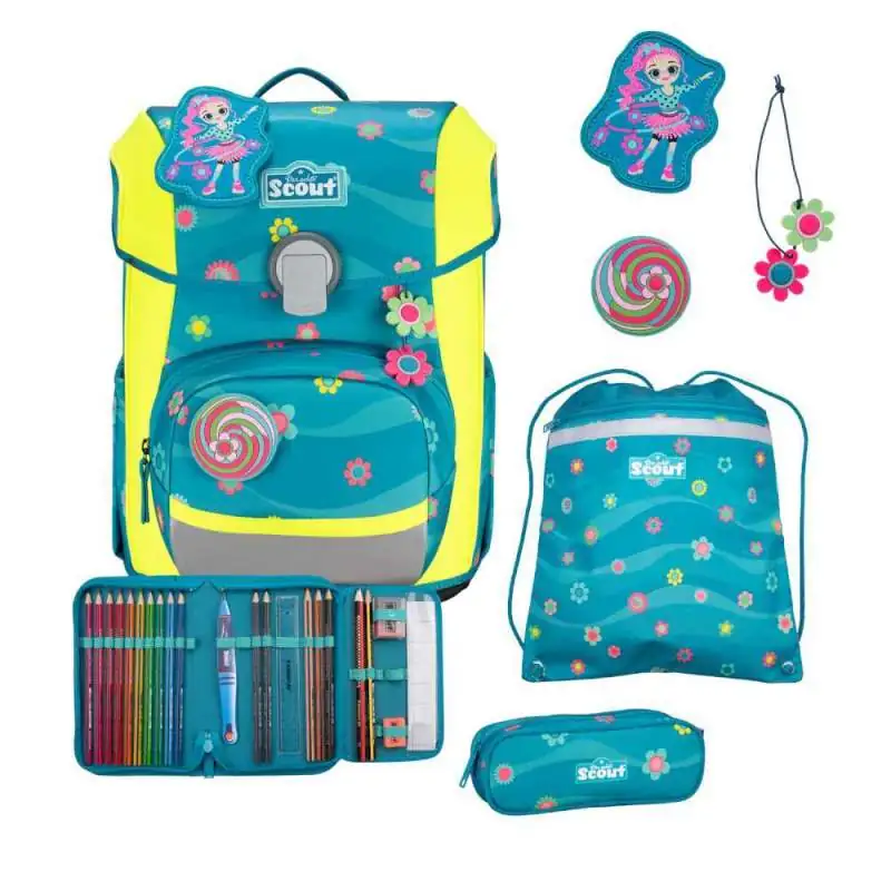 SCOUT Schulranzen Set Neo für Mädchen Little Flowers im Set