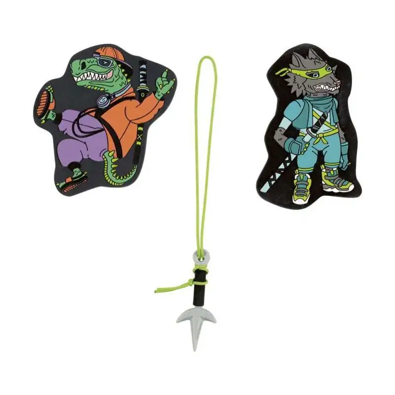 DERDIEDAS Schulrucksack ErgoFlex Set - 6 tlg. Funny Fighter Wechselbuttons