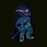 DERDIEDAS Schulrucksack ErgoFlex Set - 6 tlg. Funny Fighter  Wechselbuttons leuchtend