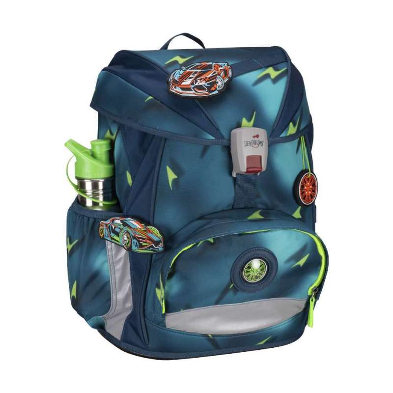 DERDIEDAS Schulrucksack ErgoFlex Set - 6 tlg. Magic Light seitlich