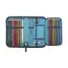 DERDIEDAS Schulrucksack ErgoFlex Set - 6 tlg. Schüleretui Ninja Fighter offen