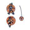 DERDIEDAS Schulrucksack ErgoFlex Set - 6 tlg. Ninja Fighter Wechselbuttons