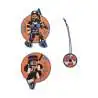 DERDIEDAS Schulrucksack ErgoFlex Set - 6 tlg. Ninja Fighter Wechselbuttons