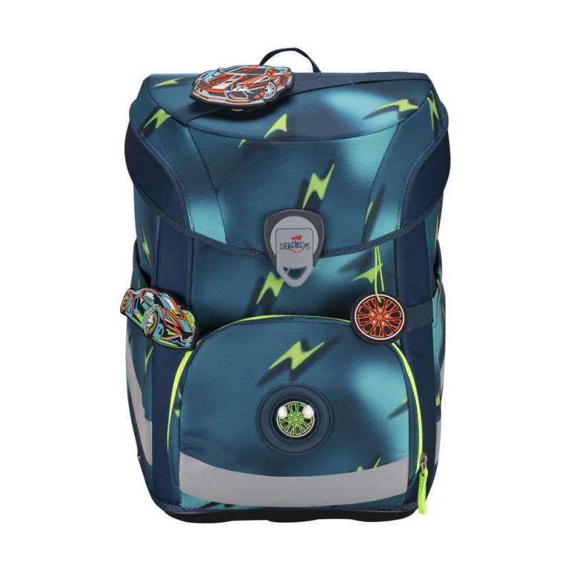 DERDIEDAS Schulrucksack ErgoFlex EASY Set - 6 tlg. Magic Light Front