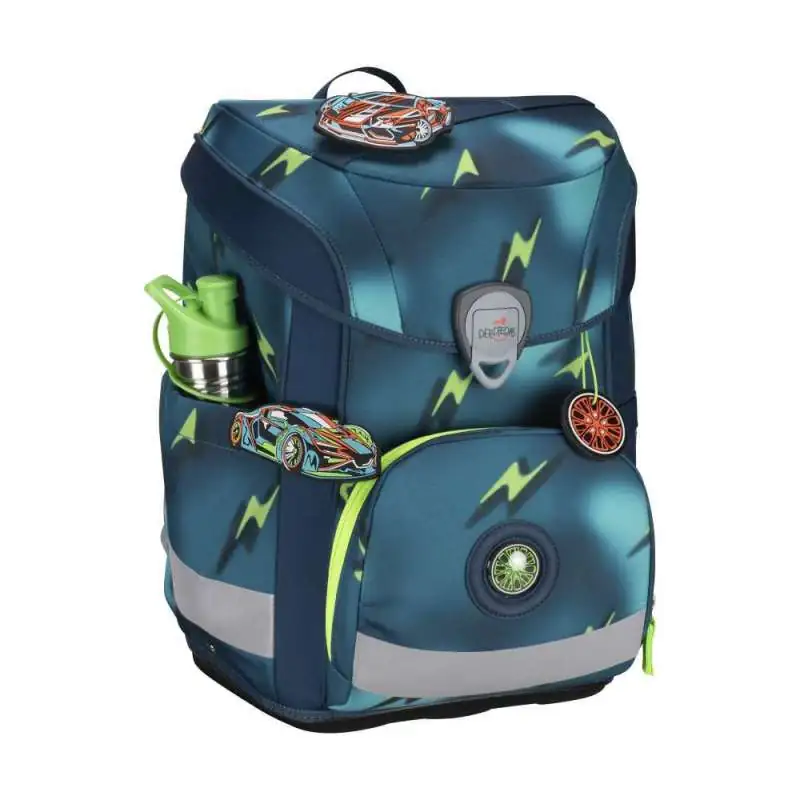 DERDIEDAS Schulrucksack ErgoFlex EASY Set - 6 tlg. Magic Light seitlich