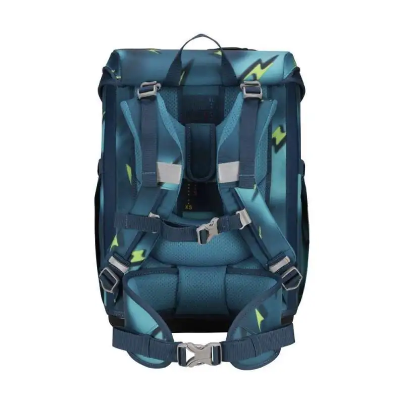 DERDIEDAS Schulrucksack ErgoFlex EASY Set - 6 tlg. Magic Light Rückansicht Tragegurte