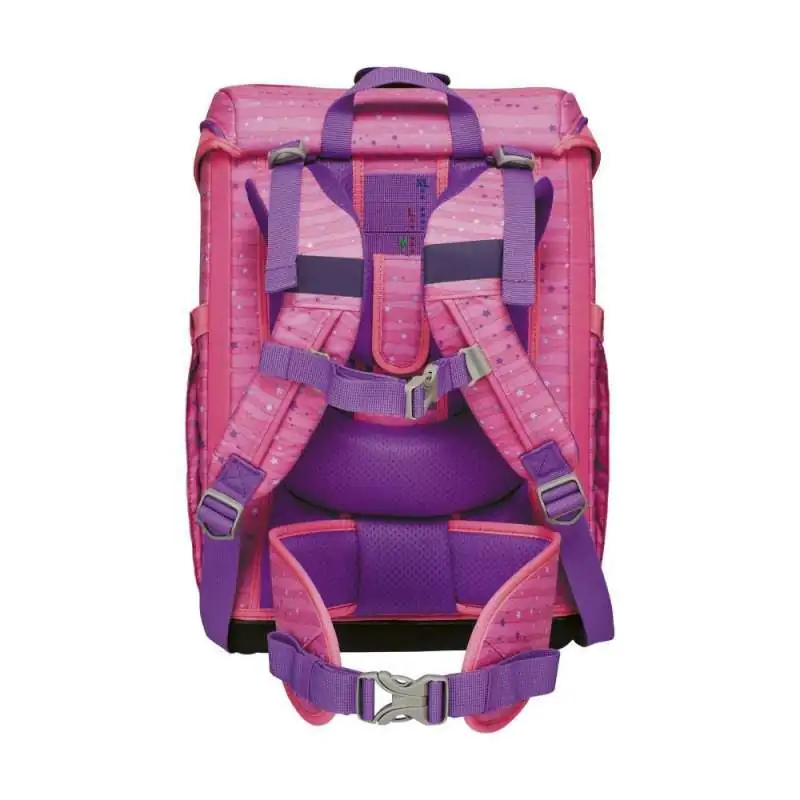 DERDIEDAS Schulrucksack ErgoFlex EASY Set - 6 tlg. Pretty Unicorn Rückansicht Tragegurte
