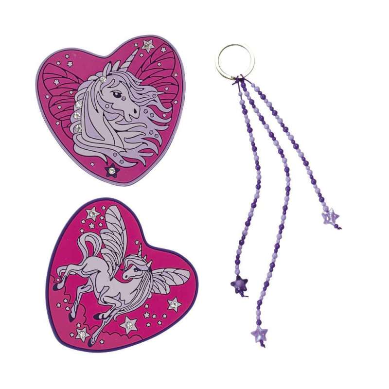 DERDIEDAS Schulrucksack ErgoFlex EASY Set - 6 tlg. Pretty Unicorn Wechselbuttons