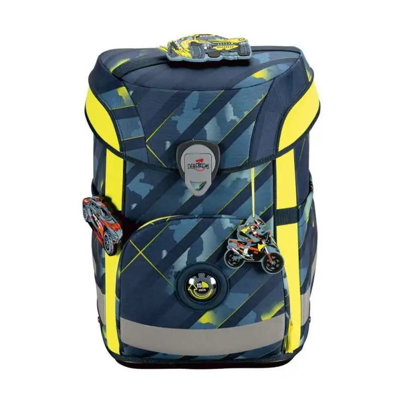 DERDIEDAS Schulrucksack ErgoFlex EASY Set - 6 tlg. Speed Challenge Front