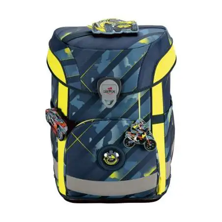 DERDIEDAS Schulrucksack ErgoFlex EASY Set - 6 tlg. Speed Challenge Front