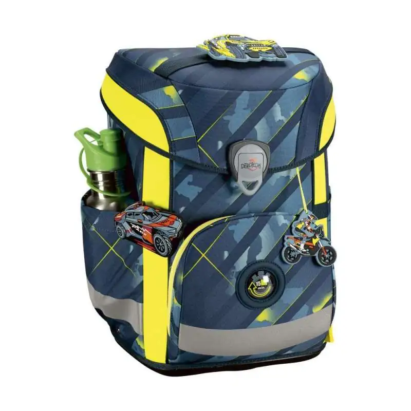 DERDIEDAS Schulrucksack ErgoFlex EASY Set - 6 tlg. Speed Challenge seitlich