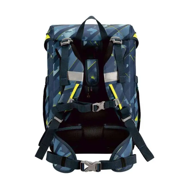 DERDIEDAS Schulrucksack ErgoFlex EASY Set - 6 tlg. Speed Challenge Rückansicht Tragegurte