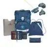DERDIEDAS Schulrucksack ErgoFlex EASY Set - 6 tlg. Blue Speed
