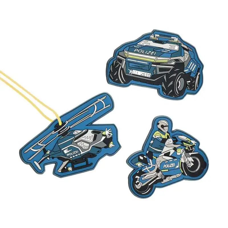 DERDIEDAS Schulrucksack ErgoFlex EASY Set - 6 tlg. Blue Speed Wechselbuttons