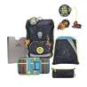 DERDIEDAS Schulrucksack ErgoFlex EASY Set - 6 tlg. LED Crazy