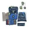 DERDIEDAS Schulrucksack ErgoFlex EASY Set - 6 tlg. Superflash Blue Robot
