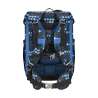 DERDIEDAS Schulrucksack ErgoFlex EASY Set - 6 tlg. Superflash Blue Robot Rückansicht Tragegurte