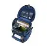 DERDIEDAS Schulrucksack ErgoFlex EASY Set - 6 tlg. Superflash Blue Robot seitlich offen