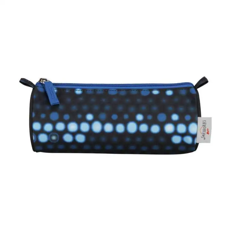 DERDIEDAS Schulrucksack ErgoFlex EASY Set - 6 tlg. Superflash Blue Robot Faulenzermäppchen