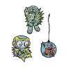 DERDIEDAS Schulrucksack ErgoFlex EASY Set - 6 tlg. Superflash Blue Robot Wechselbuttons