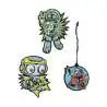 DERDIEDAS Schulrucksack ErgoFlex EASY Set - 6 tlg. Superflash Blue Robot Wechselbuttons